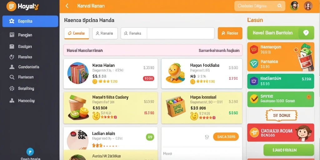 Tampilan antarmuka yang menarik dan user-friendly.