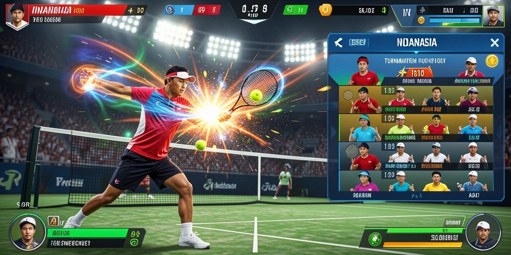 Menampilkan antarmuka mesin slot yang menarik.