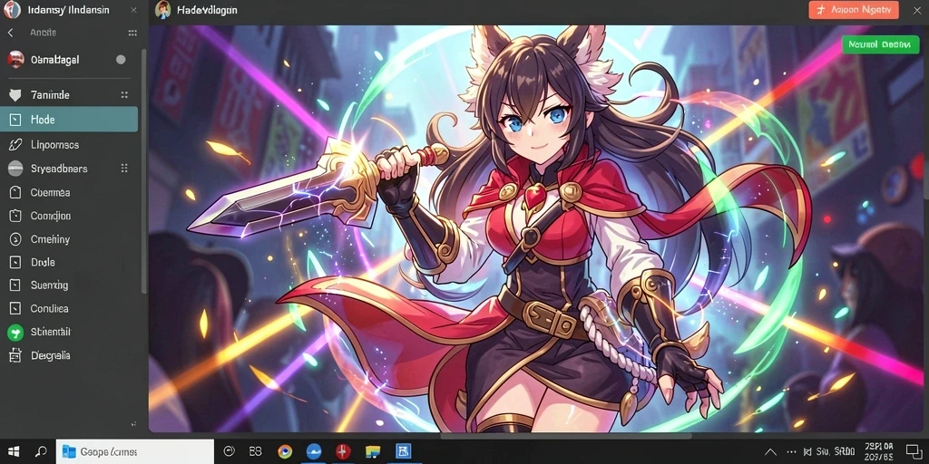 Tampilan antarmuka HIBIKIWIN yang modern dan memikat.