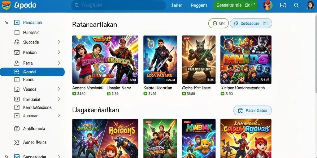 Screenshot pertama menunjukkan antarmuka yang menarik dan jelas.