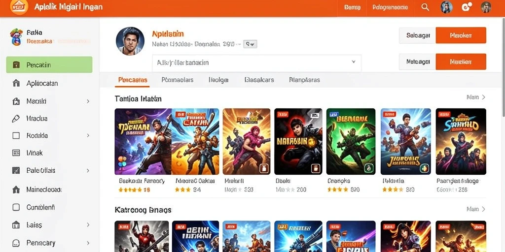 Tampilan antarmuka yang menarik dan user-friendly.
