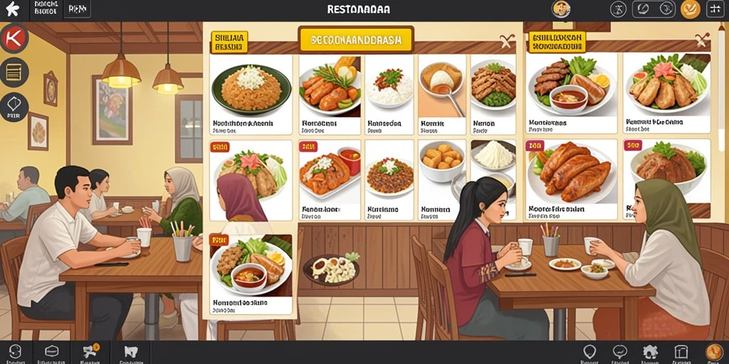Tampilan antarmuka yang modern dan menarik.